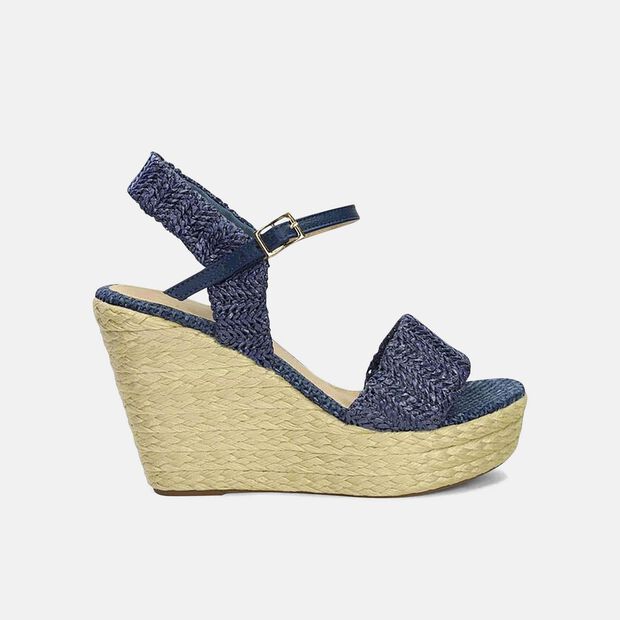 Sandalias Para Mujer Bata Azul Karoline, 