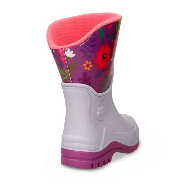 Botas De Lluvia Infantil Para Ni&ntilde;a Bubblegummers Morado Queli, 