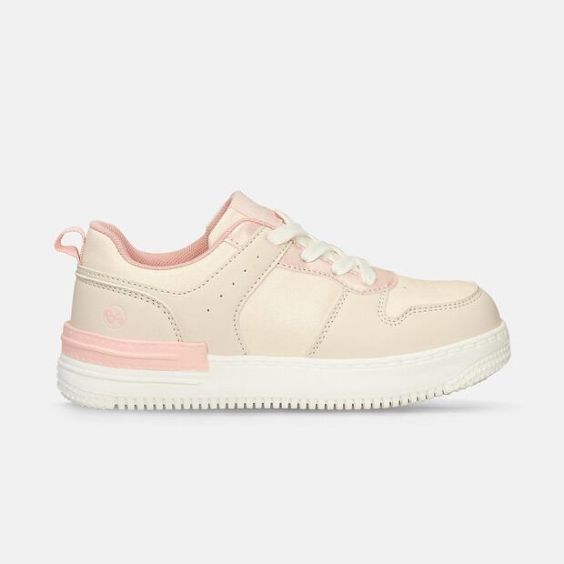 Tenis Para Ni&ntilde;a Bubblegummers Beige-Rosado Solana, 