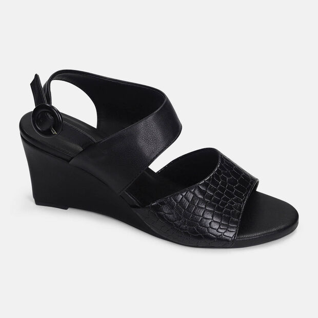 Sandalias Para Mujer Bata Negro , 