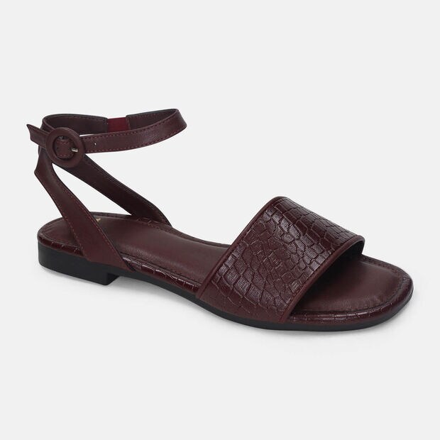 Sandalias Para Mujer Bata Vino, 