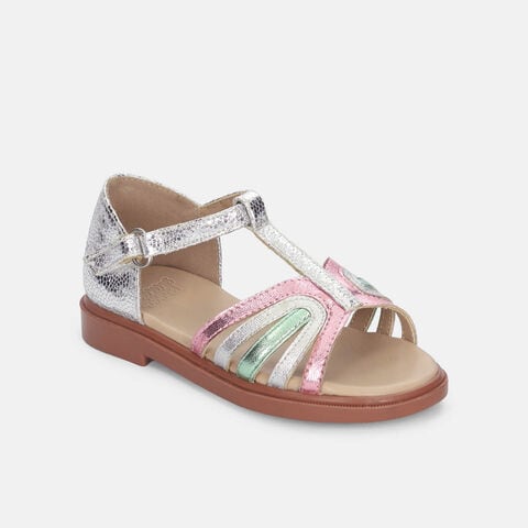 Sandalias Para Ni&ntilde;a Bubblegummers Gris Ginger First Step Girls 1 +, 