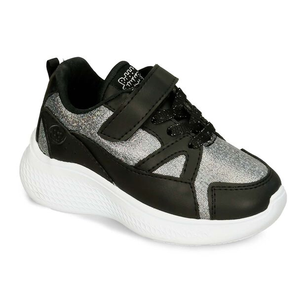 Tenis Para Ni&ntilde;a Bubblegummers Plateado-Negro Rania, 