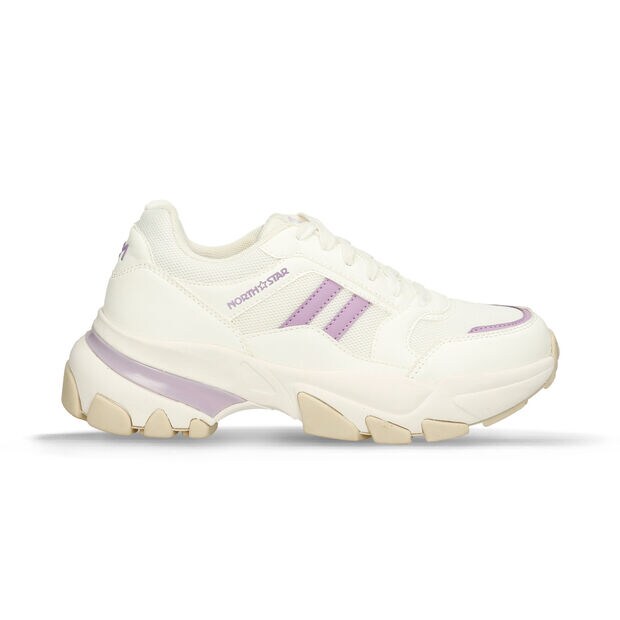 Tenis Para Mujer North Star Blanco-Purpura Indira Move, 