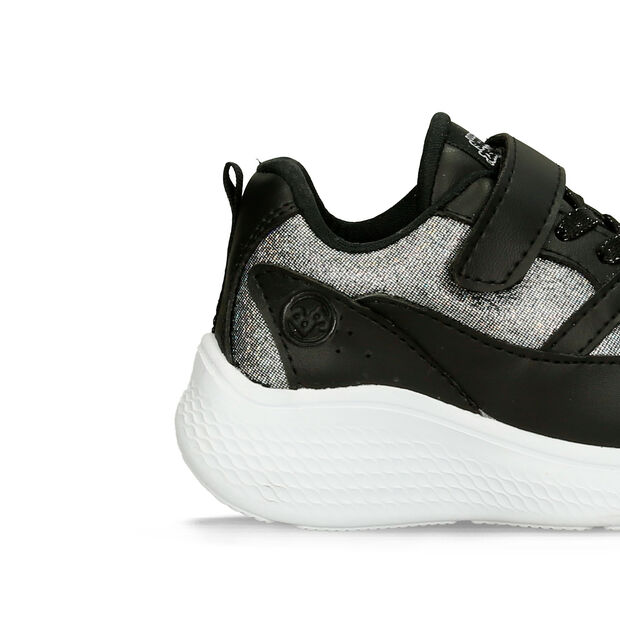 Tenis Para Ni&ntilde;a Bubblegummers Plateado-Negro Rania, 