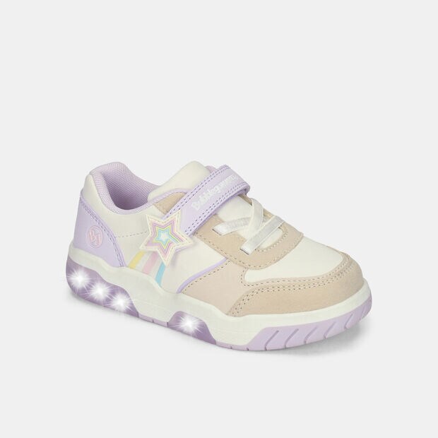 Tenis Con Luces Para Ni&ntilde;a Bubblegummers Multicolor Gunter First Step Girls 1 +, 