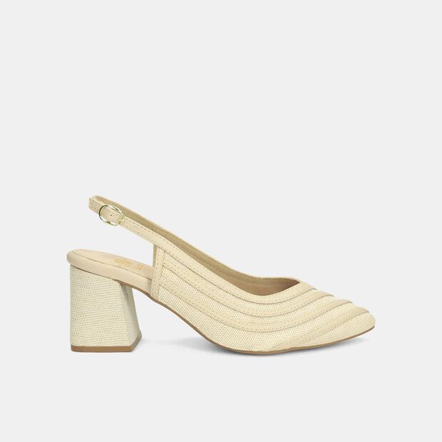 Tacones Para Mujer Bata Beige Katriela, 