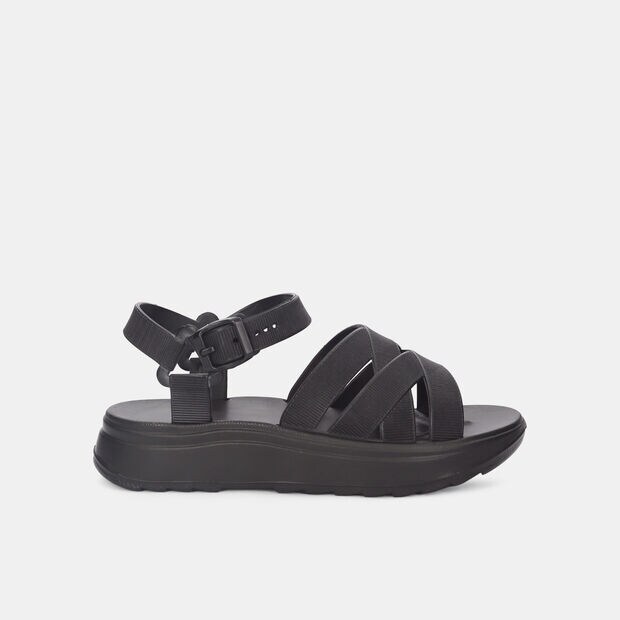 Sandalias Para Mujer Bata Negro Graciela Full Plastic, 