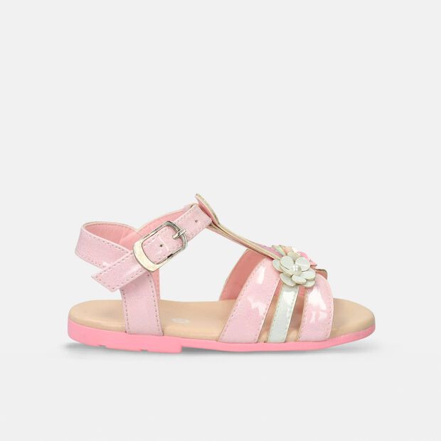 Sandalia Para Ni&ntilde;a Bubblegummers Rosado Tereza Suela Bebe, 