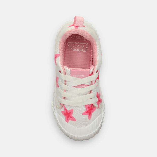 Tenis Infantil Para Ni&ntilde;a Bubblegummers Blanco Tostada 26-29, 