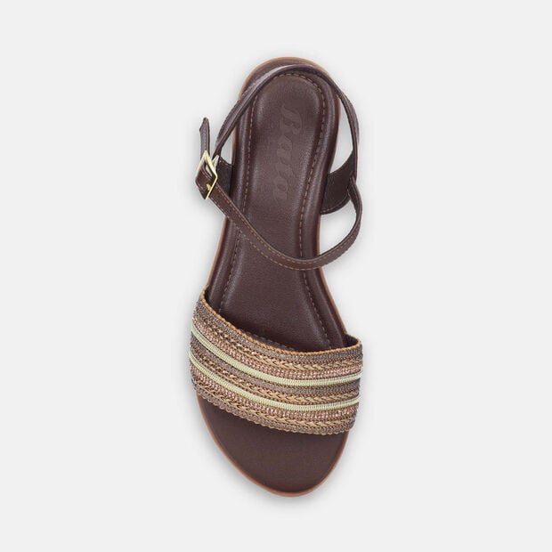 Sandalias Para Mujer Bata Caf&eacute; Oscuro Olga Summer, 