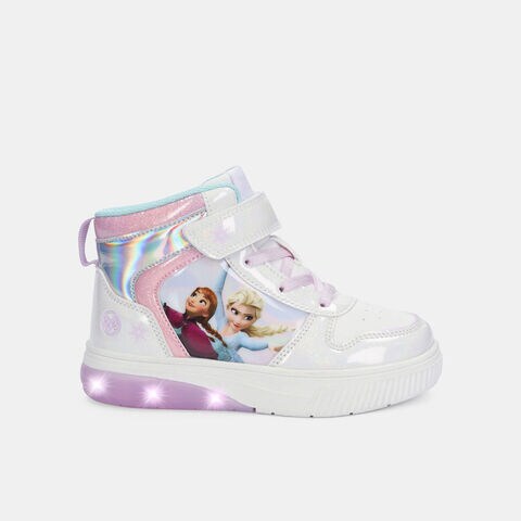 Bota Con Luces Para Ni&ntilde;a Licenses Disney Blanco Helen Walking Girls 3 +, 