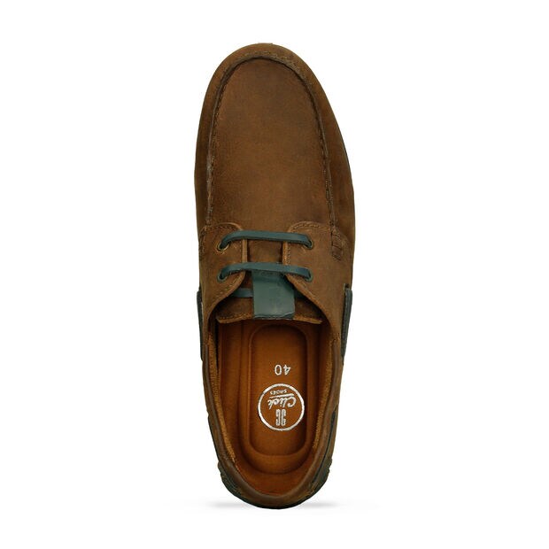 Mocasines Para Hombre Bata Caf&eacute; Lukas Sperry, 