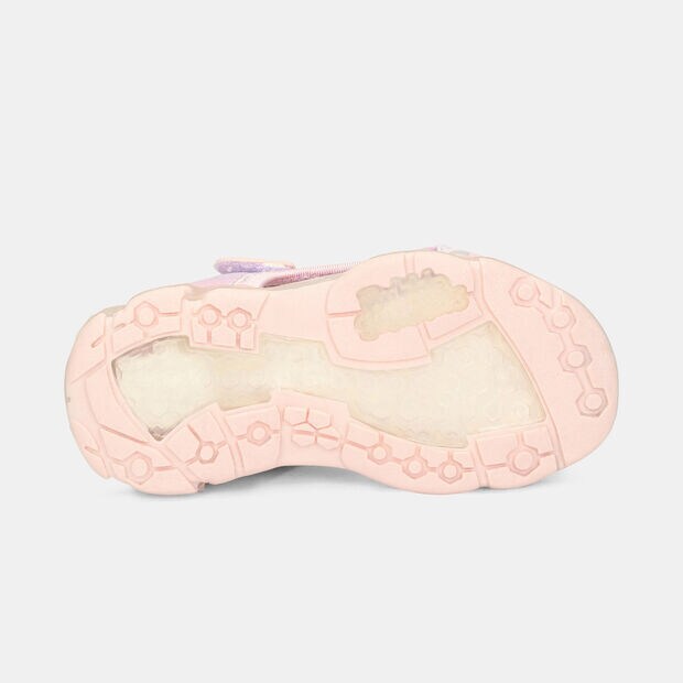 Sandalia Con Luces Infantil Para Ni&ntilde;a Bubblegummers Morado, 