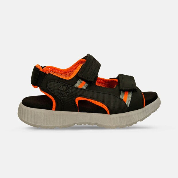 Sandalia Para Ni&ntilde;o Bubblegummers Negro-Naranja Sanin, 