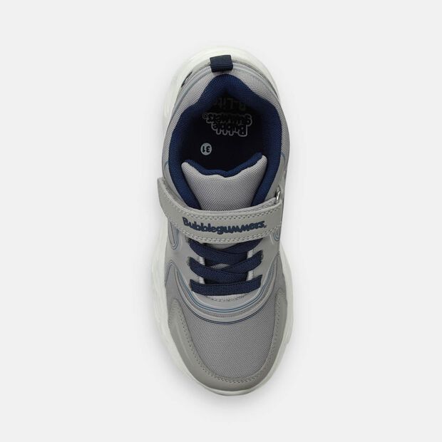 Tenis Con Luces Para Ni&ntilde;o Bubblegummers Gris Oberon, 