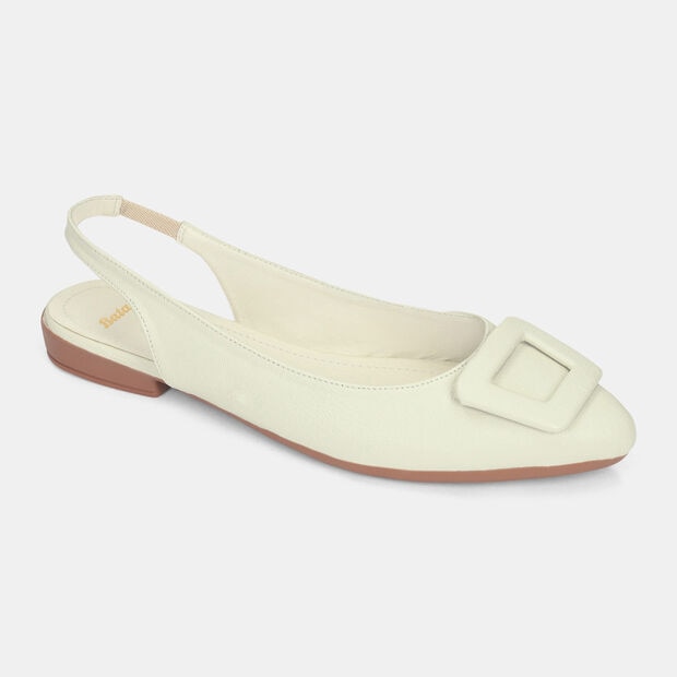 Baleta Para Mujer Bata Negro Gina'S Puntuda, 