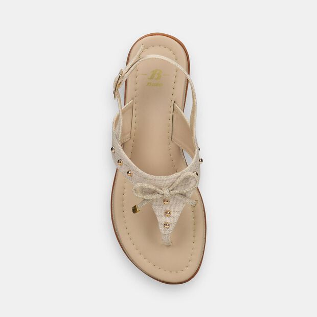 Sandalias Para Mujer Bata Beige Kimora, 