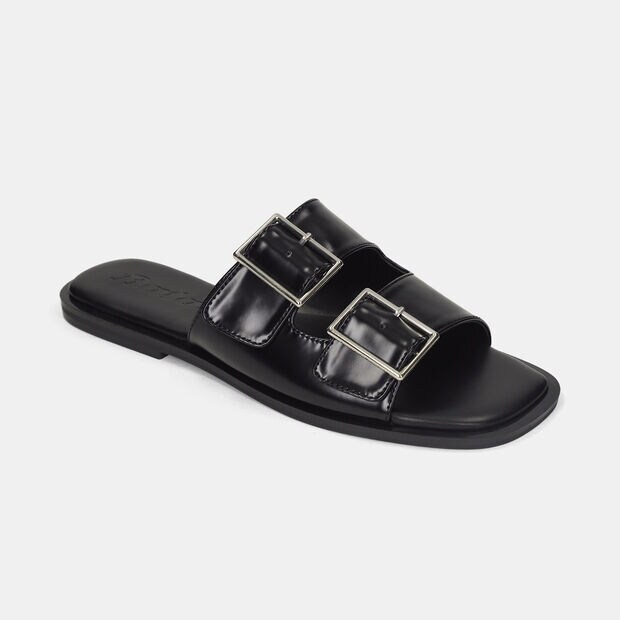Sandalias Para Mujer Bata Negro Perrie Summer, 