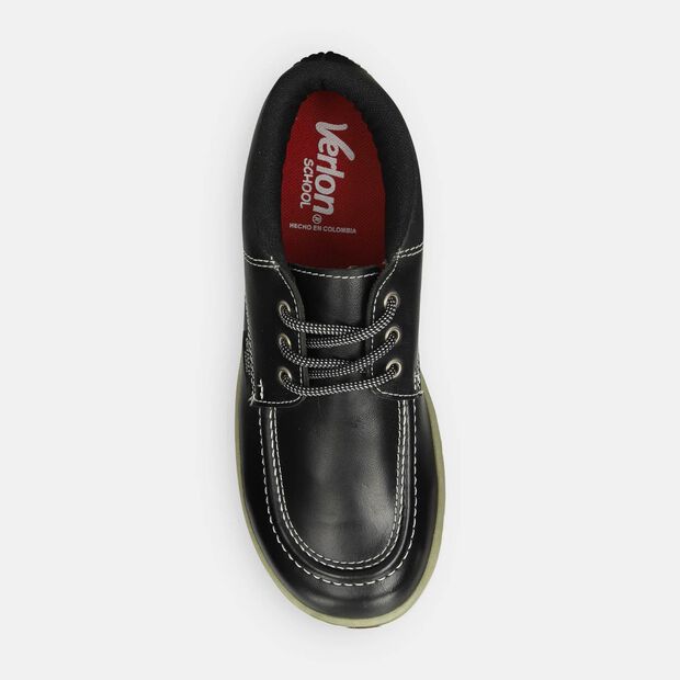 Zapatillas Escolares Para Ni&ntilde;os Verlon Negro Diana Gold, 