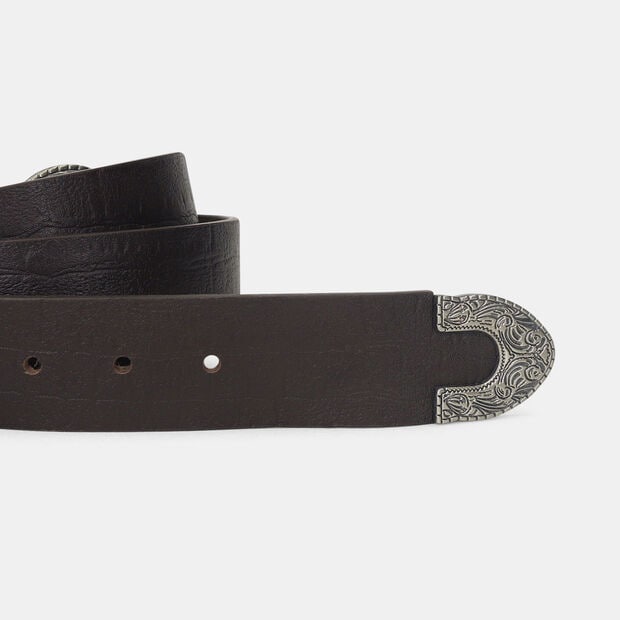 Cintur&oacute;n Para Mujer Bata Caf&eacute; Oscuro Lola, 