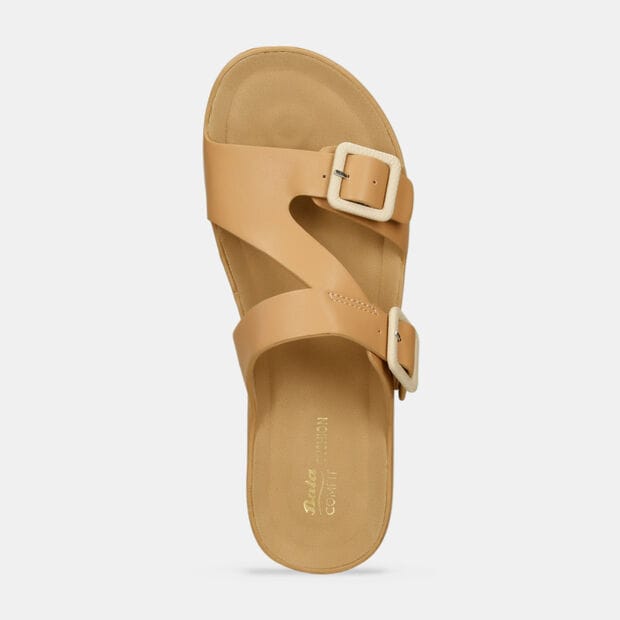 Sandalias Para Mujer Bata Comfit Camel Jukari, 