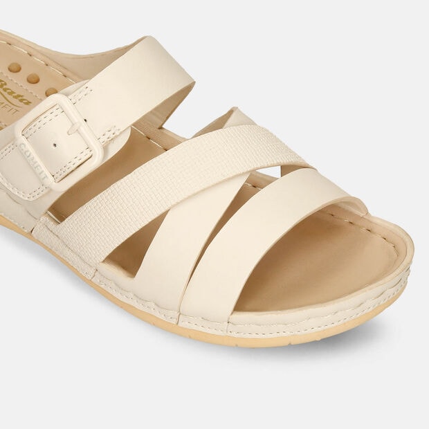 Sandalias Para Mujer Bata Comfit Nude Jann Cuyler, 