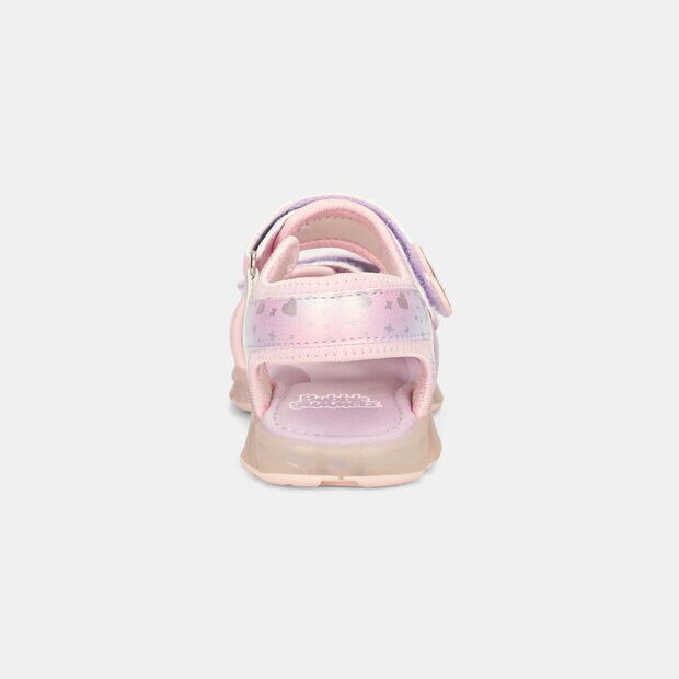 Sandalia Con Luces Infantil Para Ni&ntilde;a Bubblegummers Morado, 