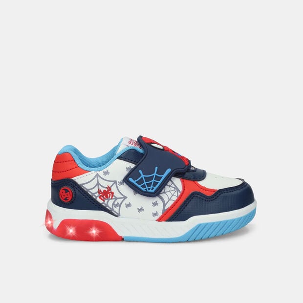 Tenis Con Luces Para Ni&ntilde;o Licenses Marvel Blanco Fuller First Step Boys 1 +, 