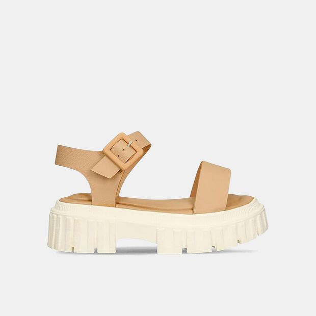 Sandalia Para Mujer Bata Caf&eacute; Con Leche Jessie Summer, 