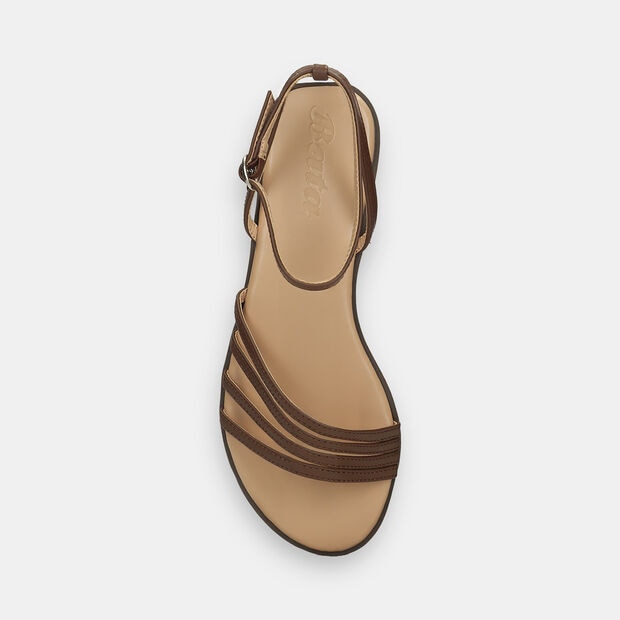 Sandalia Para Mujer Bata Caf&eacute; Oscuro Jackie Strappy, 