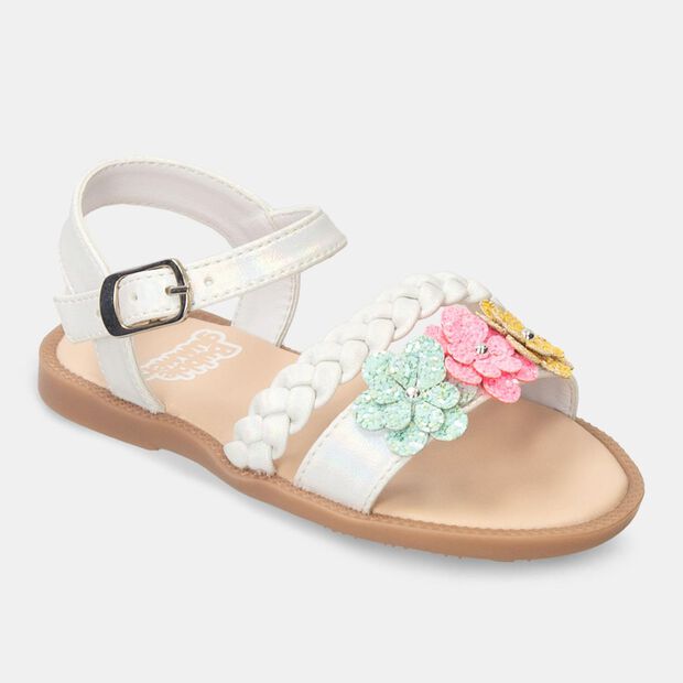 Sandalia Para Ni&ntilde;a Bubblegummers Blanco-Fucsia Soleil, 