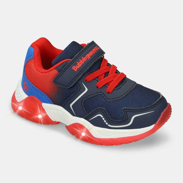 Tenis Con Luces Para Ni&ntilde;o Bubblegummers Azul Tavis Alpha Light, 