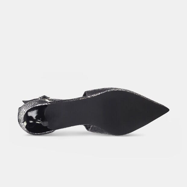 Tacones Para Mujer Bata Red Label Negro Peony, 