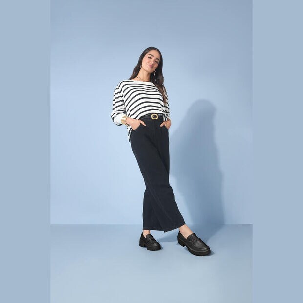 Mocasines Para Mujer Bata Negro Luga Melissa, 