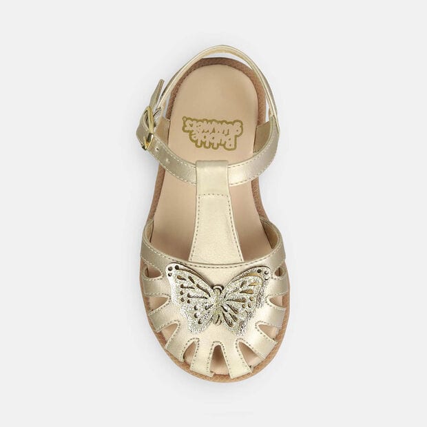 Sandalias Para Ni&ntilde;a Bubblegummers Chapa&ntilde;a Shantel First Step Girls 1 +, 