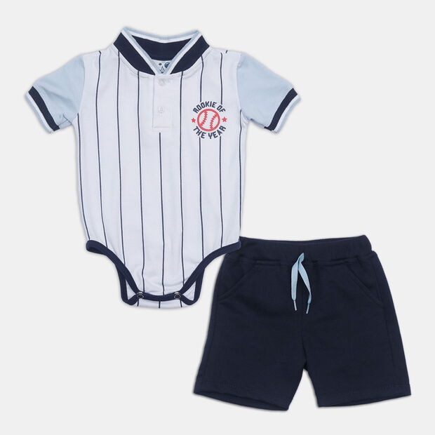 Conjunto Para Ni&ntilde;o Bubblegummers Azul-Blanco Jacobino, 