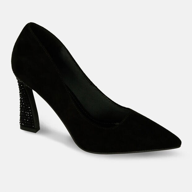 Tacones Para Mujer Bata Negro Irma Carol, 