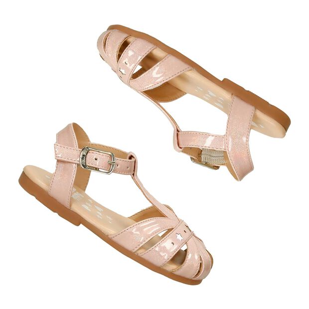 Sandalia Para Ni&ntilde;a Bubblegummers Palo De Rosa Risue&ntilde;a, 
