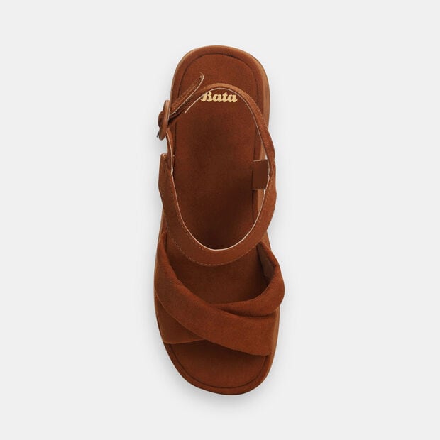 Sandalia Para Mujer Bata Caf&eacute; Claro Soda, 