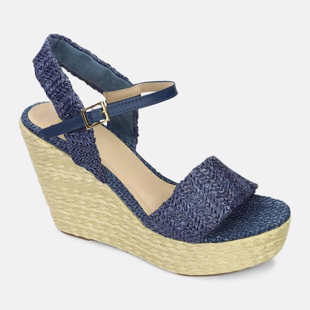 Sandalias Para Mujer Bata Azul Karoline, 