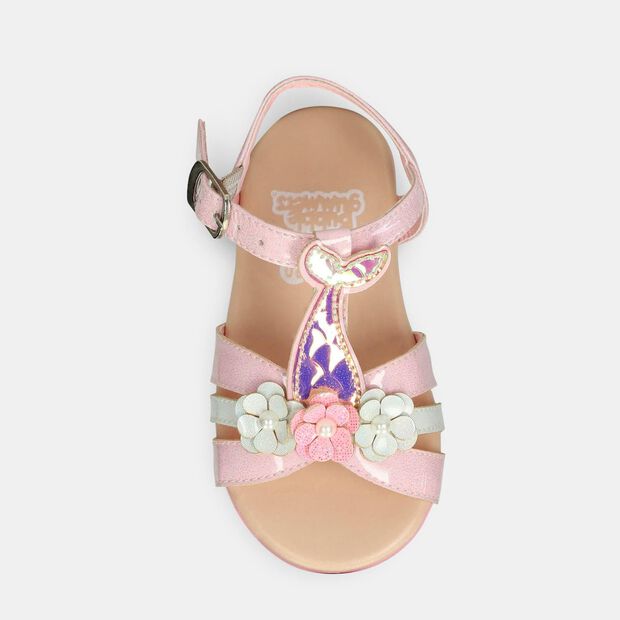 Sandalia Para Ni&ntilde;a Bubblegummers Rosado Tereza Suela Bebe, 