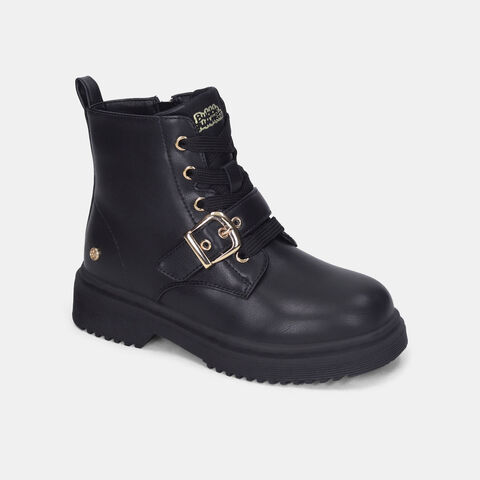 Botines Para Ni&ntilde;a Bubblegummers Negro New Moscu Junior Girls 6 +, 