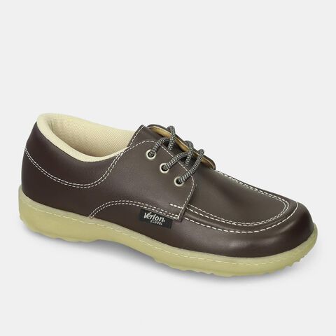 Zapatillas Escolar Para Ni&ntilde;os Verlon Caf&eacute; Diana Gold, 