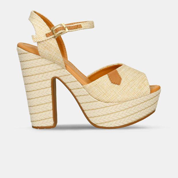Sandalias Para Mujer Bata Beige Indira, 