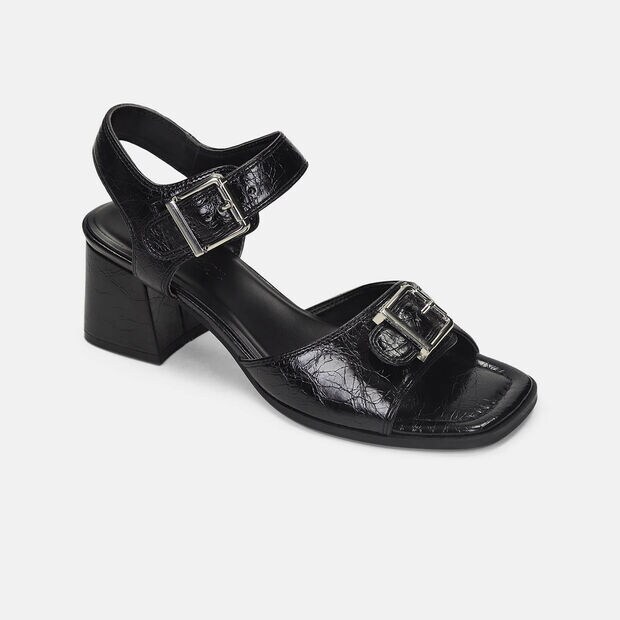 Sandalias Para Mujer Bata Negro Perrie Summer, 
