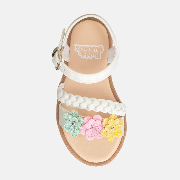 Sandalia Para Ni&ntilde;a Bubblegummers Blanco-Fucsia Soleil, 