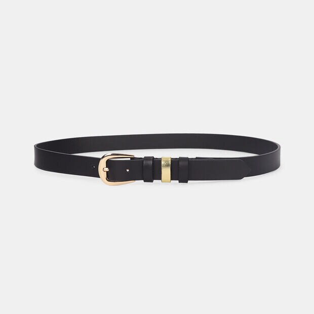 Correa Para Hombre Bata Negro Naya Acc. Basicos, 