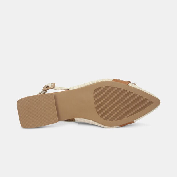Baletas Para Mujer Bata Almendra , 