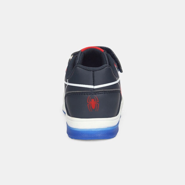 Tenis Con Luces Para Ni&ntilde;o Marvel Violeta Neon, 